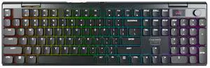 CHERRY XTRFY MX 10.1 Wireless | Cordless Low-Profile Gaming Keyboard | Rotary LCD Knob | RGB Lighting | Slim Aluminum