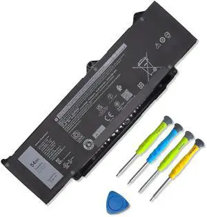 ASODI R73TC DR02P 54Wh Laptop Battery Compatible with Dell Latitude 3440 3480 3540 3580 3340 5340 5440 5540 Series GRWKG GTG7N 2X1V9 KDM9P 11.4V 4623mAh