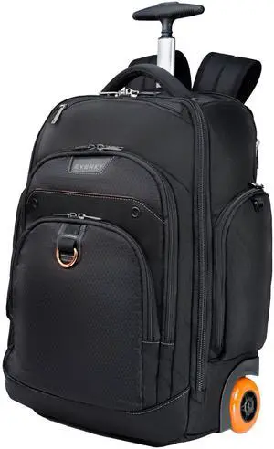 EVERKI Atlas Wheeled 2 Rolling Backpack, 30L 13 To 17.3-Inch Laptops Travel Backpack with Wheels for Professional, RFID-Blocking Pocket, Book Bag with Wheels, Business Travel. Quick-access Pockets