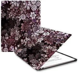 QIOFEARTH Case for Remarkable Paper Pro Tablet 11.8" (2024 Released) Lightweight and Hard Back Shell Protective Book Folio Cover,Have Auto Sleep/Wake,Pen Holder and Pen Tips Box (Pink White Flowers)