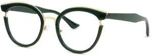 Zeelool Classic Cat Eye Blue Light Blocking Glasses for Women ZJGT414068-04 Dark-green