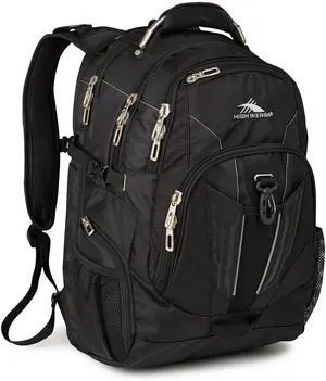 High Sierra XBT - TSA Laptop Backpack, Black, One Size