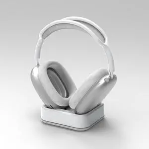 MaxDokr Charging Stand for AirPods Max, Desktop Headset Holder, Magnetic Headset Stand, Charging Base for Headphones, Designed for AirPods Max (White)