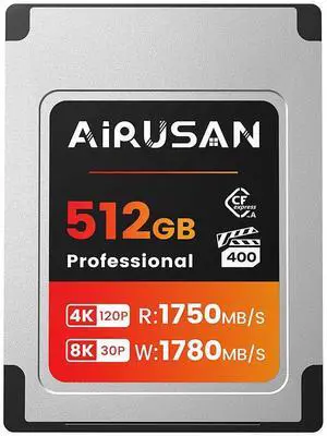 512GB CFexpress 4.0 Type A Card Up to 1750MB/s Read Speed & 1780MB/s Write Speed, CFexpressType A Memory Card for RAW 4K/8K Video Recording Compatible with Sony Alpha Sony FX Cameras