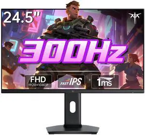 KTC 24.5 Inch 300Hz Gaming Monitor, FHD 1080P 240Hz Fast IPS Monitor, HDR, FreeSync, DisplayPort x1 HDMI x2, 119% sRGB, Height/Pivot/Tilt Adjustment, VESA Support, H25Y7 KTC 24.5 Inch 300Hz Gaming Monitor, FHD 1080P 240Hz Fast IPS Monitor, HDR, FreeSync, DisplayPort x1 HDMI x2, 119% sRGB, Height/Pivot/Tilt Adjustment, VESA Support, H25Y7