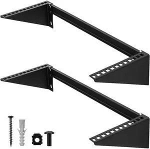 Zonon 2 Pcs 4U Vertical Wall Mount Rack 19 Inch, Folding Server Bracket with Hardware for Patch Panel Network Equipment Installation