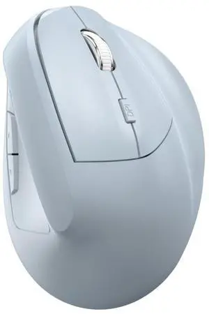 MODIDSTU Ergonomic Vertical Mouse Wireless, Rechargeable Ergo Mouse for Carpal Tunnel Relief, 3200DPI Adjustable, 6 Buttons for PC/Laptop/Mac/Windows (Blue)