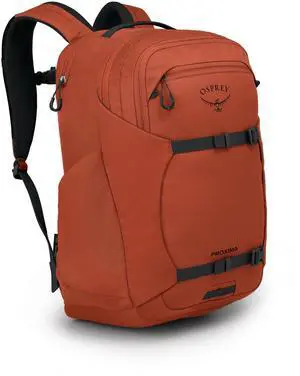 Osprey Proxima 30L Campus Laptop Backpack - Organized Everyday Pack with Tech Storage, Water Bottle Pockets, and Comfortable Carry - Perfect for School, Commute, and Travel, Firestarter Orange