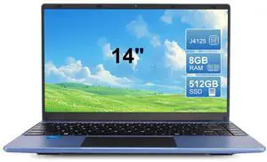 ZHAOHUIXIN Portable 14" Laptop Computer, Processor Up to 2.7GHz, 8GB DDR4 RAM, 512GB SSD, 2.4G and 5G WiFi, BT4.0, HD Webcam, Business Laptop Computer