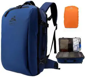 Large Travel Backpack for Men 40L, TSA Flight Approved Carry On Backpack with Rain Cover, Water-resistant 17inch Travel Laptop Backpack Extra Large Luggage Suitcase Daypack Weekender Bag, Blue