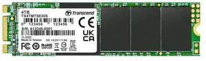 Transcend 4TB M.2 2280 SATA III SSD with Dram Cache, Up to 560MB/s, Compatible w/Ultrabook Laptop PC Desktop, 3D TLC NAND Flash Internal Solid State Drive, LDPC Error Correction ECC, B+M Key -MTS830S