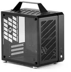 Mechanic Master Cool Cube Series C25Plus Mini-ITX Case/Alumium/Steel/GPU Length Within 269mm, ATX14cm/SFX/L PSU Computer Case