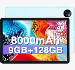 DOOGEE T10W Android Tablet,4G LTE Tablets,Octa-Core,10 inch Android 14 Tablet,8000mAh Battery,128GB/1TB TF, Dual Camera,Face Unlock/OTG/GPS