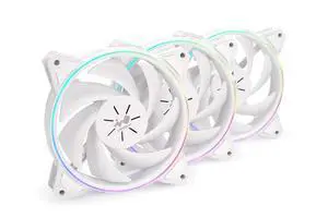 IN WIN Sirius Pure 120mm White Addressable RGB Fan (ASP120) for Desktop Computers