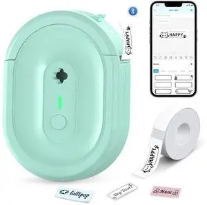 Anycash Label Maker Machine with Tape, N12 Bluetooth Mini Label Printer, Portable Thermal Stickers Label Makers Wireless Labeler for Home Office School Kids Items Organization