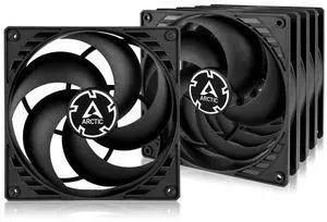 ARCTIC P14 PWM PST (5 Pack) - PC Fans, 140mm Case Fan with PWM Sharing Technology (PST), Pressure-optimised, Quiet Motor, Computer, Fan Speed: 2001700 RPM (0 RPM <5%) - Black