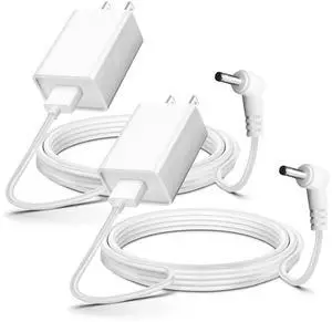 YCWZZH 13.2ft 2-Pack Indoor/Outdoor Camera Power Adapter Plug Charger for Ring Stick Up Cam/Plug-in 3rd Gen/2nd Gen & Ring Pan Tilt Stick Up Camera Power Cord Charging Cord Cable