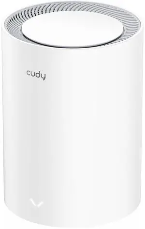Cudy Dual Band BE3600 WiFi 7 Wi-Fi Mesh System, 3.6 Gbps 160 Mhz, Coverage up to 2500 Sq.ft, 3 Gigabit Ports, Multi-VPN Compatible, Cudy APP Control(M3600 1-Pack)