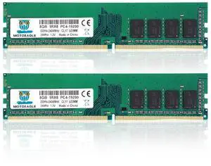 16GB DDR4 RAM 2x8GB 2400 MHz UDIMM 1RX8 PC4-19200 DDR4-2400T CL17 DIMM Non-ECC Desktop Memory KIT