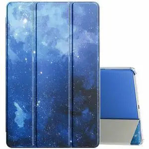 MoKo Case Fits Amazon Kindle Fire Max 11 Tablet(13th Generation,2023 Release) 11" - Slim PU Leather Trifold Stand Cover for Fire 11 Tablet Frosted Hard Back Shell with Auto Wake/Sleep, Blue Starry Sky