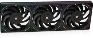 Thermalright TL-UB36 360mm Single-Frame PC Cooling Case Fans - PWM 2150 RPM Speed | ARGB Lighting | High Airflow | Single Modular Cable, for Chassis  Liquid Cooler (Black)