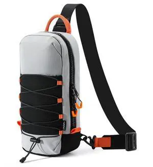 TiMOVO Sling Crossbody Bag for Nintendo Switch 2/Rog Xbox Ally X, Protective Travel Chest Carrying Backpack with 8 Game Card Slots for Switch 2 Console Joycon Accessories Storage, Gray