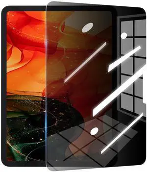 GANGANPRO 180°Privacy Screen Protector Compatible with iPad Air 13 M2/iPad Pro 13 M4 (2024) 13 inch,Anti Scratch,High Sensitive Bubble-Free Easy Install Black Security Screen