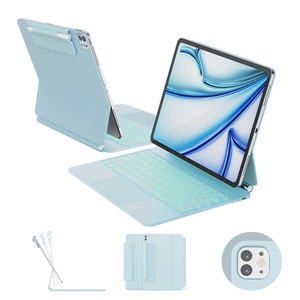 ESR For IPad Air 11 Inch Case M3/M2 (2025/2024), IPad Air 5th/4th Gen Case (2022/2020) 10.9 Inch, Removable Magnetic Cover, Adjustable Portrait/Landscape Stand, 9 Standing Angles, Blue