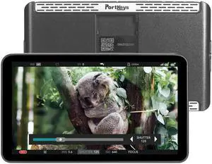 Portkeys LH7P 7'' Camera Field Monitor Wireless Control Camcorder for A1/A9 II/A7S III/A7C/FX3/FX30/ZV-1/ZV-E1/ZV-E10/RX10/A7M IV/A7R IV/A7RV/RX0/A7M III, R5/6/7/8, Z8/Z9, BS1H/BGH1, BMPCC 4K/6K