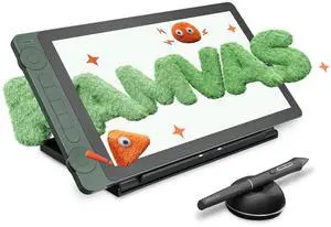 HUION Drawing Tablet with Screen Full-Laminated Art Tablet Kamvas 13 (Gen 3) SE Graphic Tablet with Anti-Glare Canvas Glass 13.3" Pen Display with PenTech 4.0, 16384 Pen Pressure for PC, Mac, Android