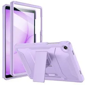 Soke Case for Samsung Galaxy Tab A11/A9 Plus, with Built-in Screen Protector and Kickstand, Rugged Full Body Protective Cover for Galaxy Tab A11+/A9+ 11 Inch Tablet [SM-X210/X216/X218],Violet