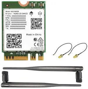 Waveshare Wireless AX210 NIC, Gigabit Tri-Band Wi-Fi 6E, 802.11AX Standard, Bluetooth 5.3, 2.4G/5G/6GHz, NGFF Interface, MU-MIMO, High-Speed Performance & Compatibility