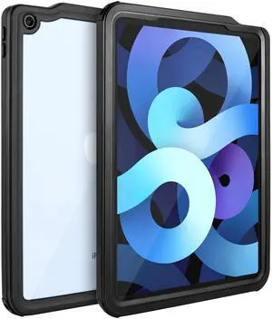 iPad Air 4/5 Waterproof Case 2020/2022, iPad Air 4th Gen/5th Gen 10.9 inch Underwater Protective Dustproof Shockproof Case Cover with 360 Full-Body Protection,with Lanyard and Kickstand