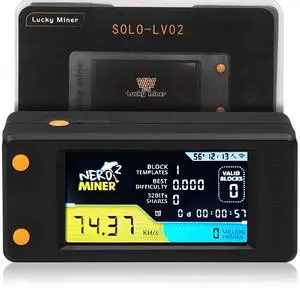 NerdMiner BTC Lucky Miner LV02 Hashrate 74KH/s Asic Miner 1 Watt Low Power Consumption Crypto Miner Mini Lottery Device Type-C USB Connection with Open Source