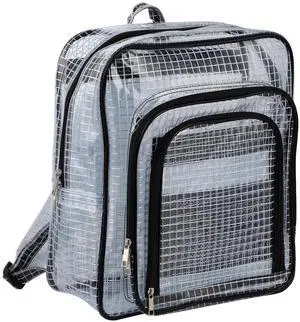 GooTouch Large Clear Backpack, 15.7 Inches, ESD Anti-Static, Heavy Duty Transparent Cleanroom Tool Bag (White, 28L)