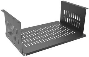 JINGCHENGMEI Under Desk Computer Mount for Small Form Factor SFF Computers and PCs, W 17.3" x H 6.5" x D 12", Compatible with PlayStation 4, PS4 Slim, PS4 Pro for Under Desk Gaming (6.5inch High)