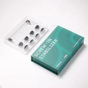 Arctic-Fox Mechanical Gaming Keyboard Stabilizers Kit,Screw-in of Typeplus x YIKB Satellite Stabilizer Set,Pro Stabilizer Axis for MX Compatible Wireless and Wired Keyboard