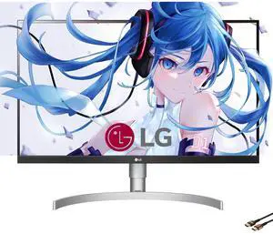 LG 27-inch Computer Monitor UHD (3840 x 2160), USB Type-C, HDR 400, DCI-P3 95%, Built-in Speaker, 60Hz, 5ms, HDMI, DisplayPort, AMD FreeSync, Tilt/Height/Pivot Adjustable Stand, White Monitor LG 27-inch Computer Monitor UHD (3840 x 2160), USB Type-C, HDR 400, DCI-P3 95%, Built-in Speaker, 60Hz, 5ms, HDMI, DisplayPort, AMD FreeSync, Tilt/Height/Pivot Adjustable Stand, White Monitor