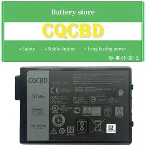 CQCQ 7WNW1 Battery for Dell Latitude 5420 5424 Rugged, Latitude 7424 Rugged Extreme Latitude 7330 Rugged Extreme 6JRCP 0GK3D3 07WNW1 0DMF8C DMF8C GK3D3 (11.4V 51Wh 4342mAh)