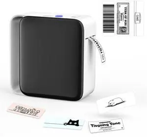 KNAON Y12 Bluetooth Label Maker Machine (No Tape), Wireless Thermal Sticker Printer for Home, Kitchen, Office & Organization  Mini Portable Label Maker with Versatile Templates, White