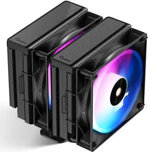 Ocypus Delta A62 ARGB CPU Cooler,CPU Air Cooler with ARGB Function,120MM Hydraulic Bearing Silence PWM Fan,6 Copper Heat Pipes,Computer CPU Cooling Fan for AMD AM4/AM5,Intel LGA 115X/1200/1700/1851,BK