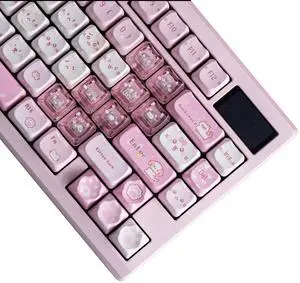 Mao Height Cat Shape Theme keycaps PBT keycaps Customized keycap Set Suitable for 61/87/104/108 Cherry MX Switch and Other Mechanical Keyboards 141PBT+25PC (Pixel Meow)