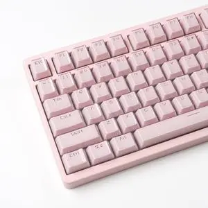 SUEHIODHY Pink Crystal Jelly OEM Profile Keycaps, 134 Translucent Keyboard Caps Set for 61/68/87/98/100 Cherry MX Keyboard Mechanical SUEHIODHY Pink Crystal Jelly OEM Profile Keycaps, 134 Translucent Keyboard Caps Set for 61/68/87/98/100 Cherry MX Keyboard Mechanical