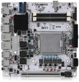 Q670 NAS Motherboard ITX Firewall Mainboard for 12/13/14th Gen LGA1700 2*DDR5 2 * 2.5G LAN 1*PCIE5.0x16 Max 8*SATA 6*M.2 NVMe 2X Intel 2.5G Network Port (Motherboard)