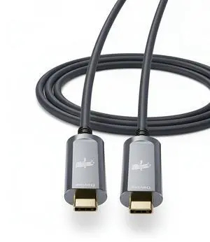 DWLCWY Fiber Optic USB C Cable(33ft),10Gbps High Speed Slim Long Extension Active Optical Compatible with Video Conference Cameras,Webcams,AR/VR