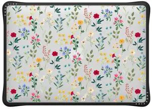 CASETiFY Impact MacBook Air 13" (M1/Intel) Case [Cushioned Impact Corners/Scratch-Resistant/Anti-Slip Grip] - Spring Botanicals 2 - Clear Black