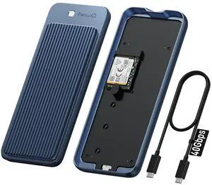 Enhanced USB4 M.2 NVMe PCIe SSD Enclosure - 40Gbps Ultra-Fast Transfer, Tool-Free Setup, Dual-Sided Cooling, with PCIe4.0 256GB SSD