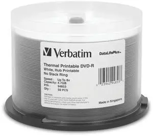 Verbatim 10PK DVD-R Digital Movie 4.7GB (94841)