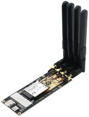 M.2(M.2) 3G/4G/5G Module to Type C/USB 3.0 Adapter with Nano SIM Card Slot for RM500Q/RM500U /GM800/ SIM8200 Module with 4X 2.4G/5G Antenna