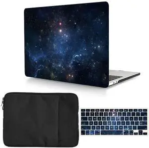 Case Compatible with MacBook Pro 15 inch 2019 2018 2017 2016 Release A1990 A1707, Plastic Protective Hard Cover & Keyboard Cover & Sleeve for MacBook Pro 15,4 with Touch Bar - Starry Night Case Compatible with MacBook Pro 15 inch 2019 2018 2017 2016 Release A1990 A1707, Plastic Protective Hard Cover & Keyboard Cover & Sleeve for MacBook Pro 15,4 with Touch Bar - Starry Night